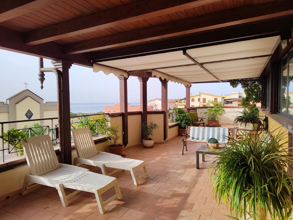 "Appartamento Del Mare Gliaca" Con Vista Isole Eolie,Ampia Terrazza,Wifi E Parcheggio Privato Gratuito Piraino Exteriér fotografie
