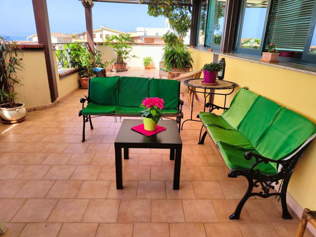 "Appartamento Del Mare Gliaca" Con Vista Isole Eolie,Ampia Terrazza,Wifi E Parcheggio Privato Gratuito Piraino Exteriér fotografie