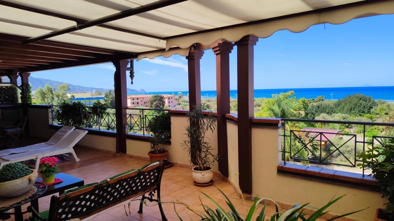 "Appartamento Del Mare Gliaca" Con Vista Isole Eolie,Ampia Terrazza,Wifi E Parcheggio Privato Gratuito Piraino Exteriér fotografie