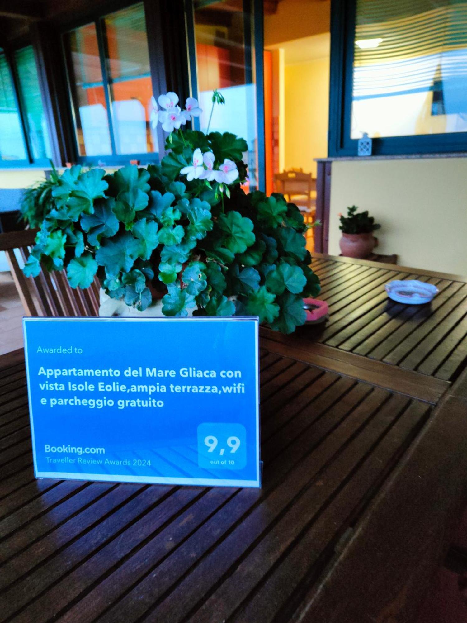 "Appartamento Del Mare Gliaca" Con Vista Isole Eolie,Ampia Terrazza,Wifi E Parcheggio Privato Gratuito Piraino Exteriér fotografie